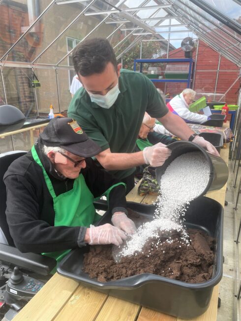 Craig and Len in the new Greenhouse